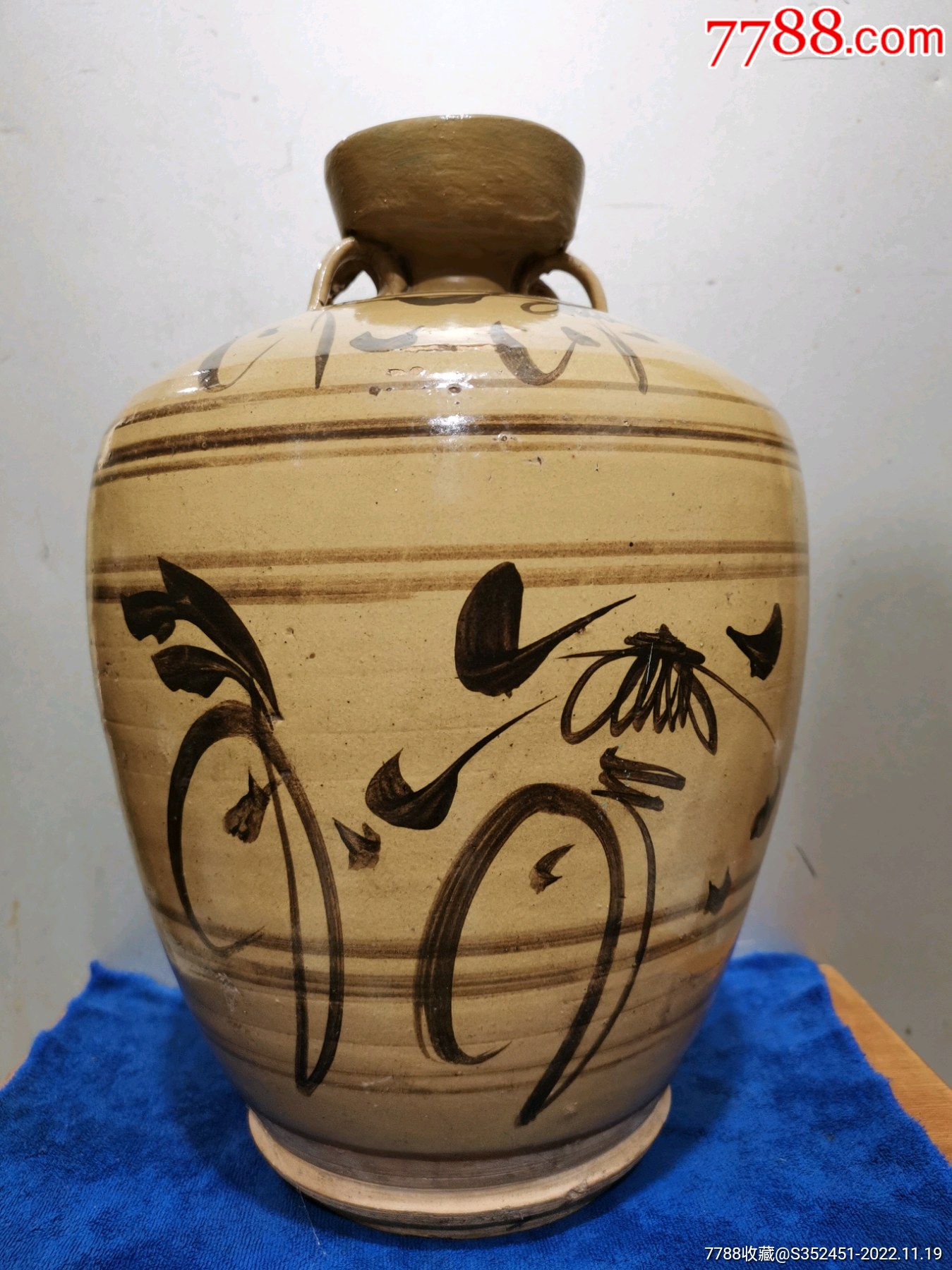 磁州窑四系大酒罐01-价格:588元-se90629478-黄釉瓷-零售-7788昌化石