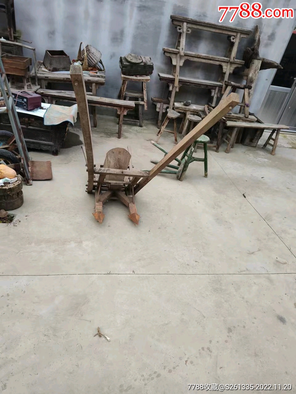 播种机，耧车，农耕文化展示展览-价格:508元-se90647678-农用工具-零售-7788收藏__收藏热线