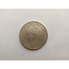 荷兰1930年威廉明娜女王2.5盾银币_其他欧洲钱币_齐安藏雅阁【7788红宝书】
