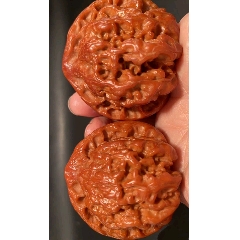 包浆麒麟纹官帽核桃(26028)-文玩核桃-7788门票