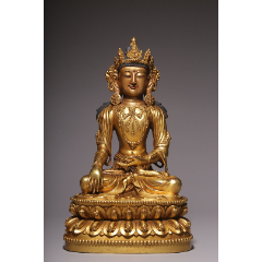 铜像/铜佛像_如来佛铜像_年代不详_青铜_________9品￥88,00099明代