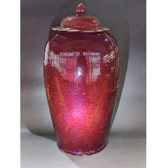 清代乾隆霁红窑变釉冬瓜罐喜欢的朋友不要错过细节如图-红釉瓷-7788红宝书