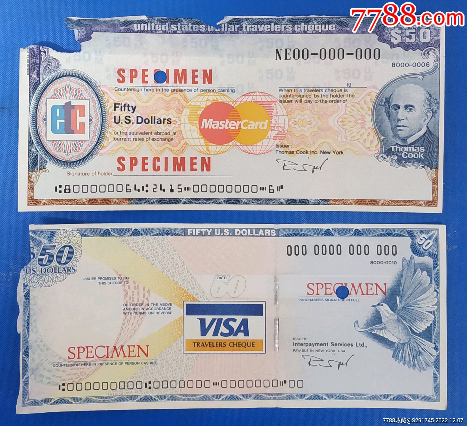 美元50元,样张-价格:280元-se90954910-外国钱币-零售-7788收藏__收藏热线