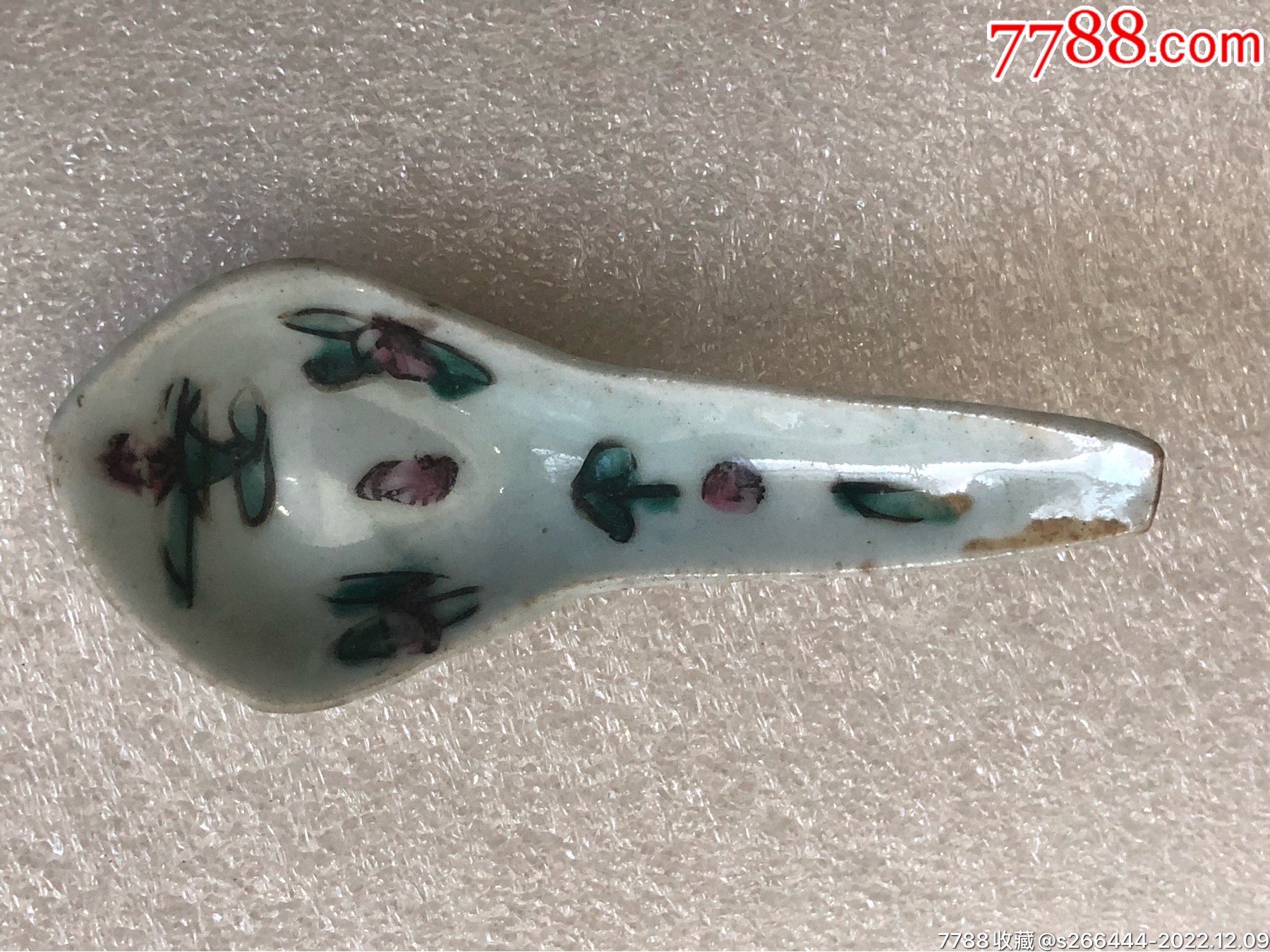 花卉纹羹匙-价格:33元-se90985590-彩绘瓷/彩瓷-零售-7788收藏__收藏热线