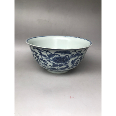 清康熙-青花-缠枝莲纹大碗_青花瓷_琪翔斋【7788旧书网】