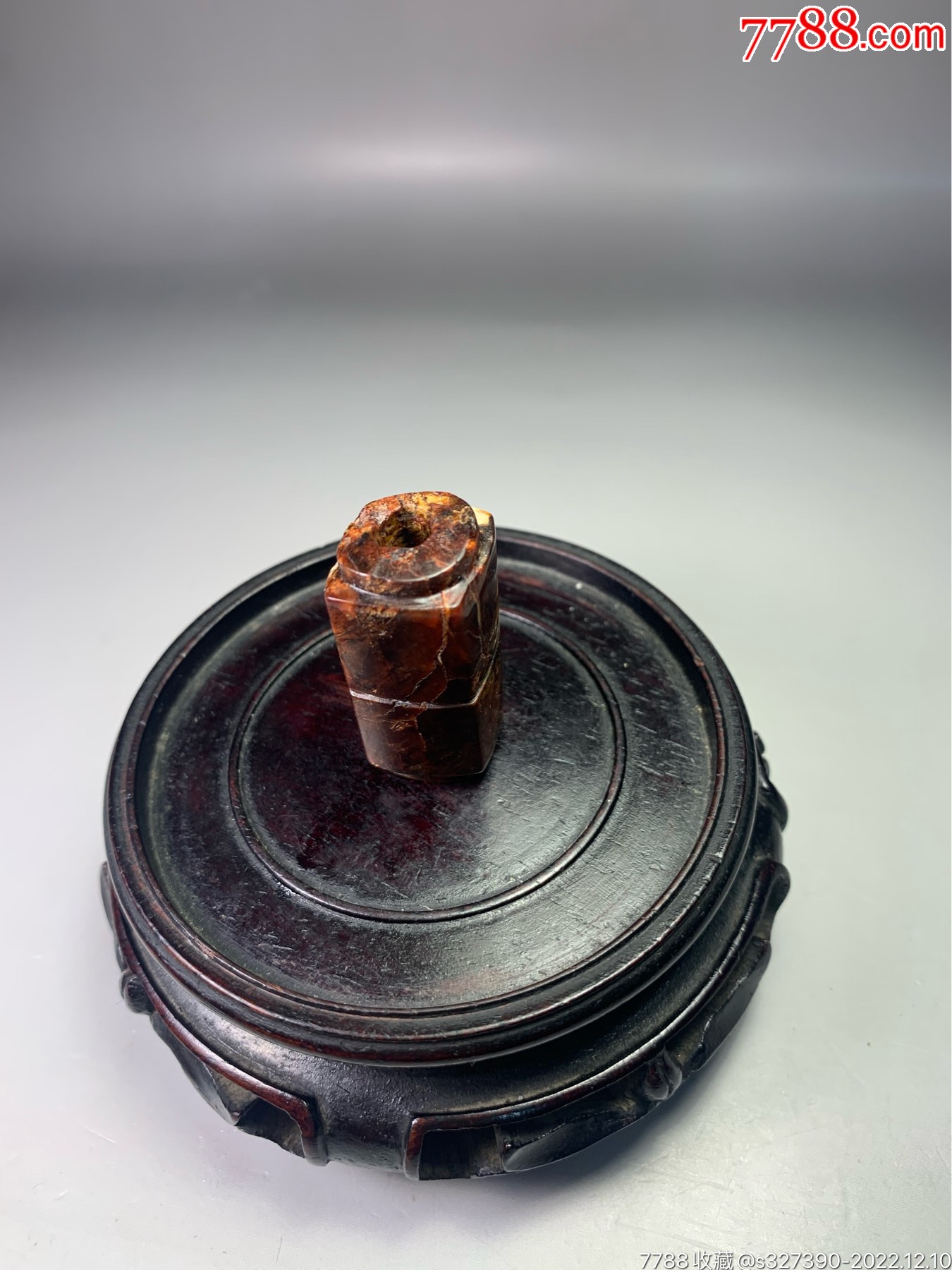 老玉良渚文化高古玉硬玉琮勒和田玉7788收藏