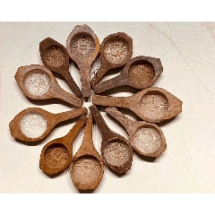 四五十年代,深雕:双喜模具十一枚