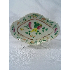 晚清同治粉彩贡盘清粉彩瓷器_旧瓷器_九龙盛世收藏【7788旧书网】