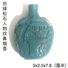 琉璃花鸟纹鼻烟壶-鼻烟壶-7788红宝书