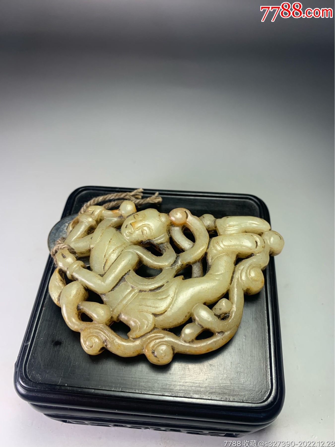 老玉和田玉明清飞天玉佩_和田玉_听雨轩古玉【7788收藏__收藏热线】