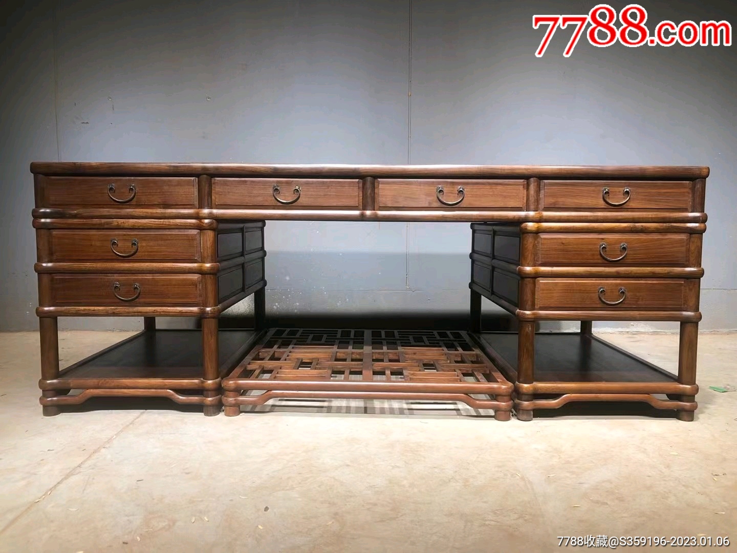 黄花梨字台-价格:58000元-se91393232-木桌/几/案-零售-7788肉石