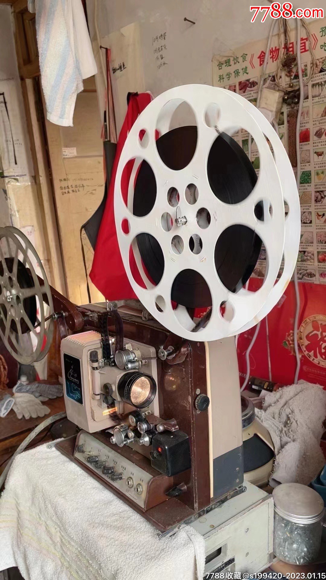 稀有1950年代前后捷克斯洛伐克Meopta16毫米电子管有声电影放映机-电影机/放映机-7788收藏