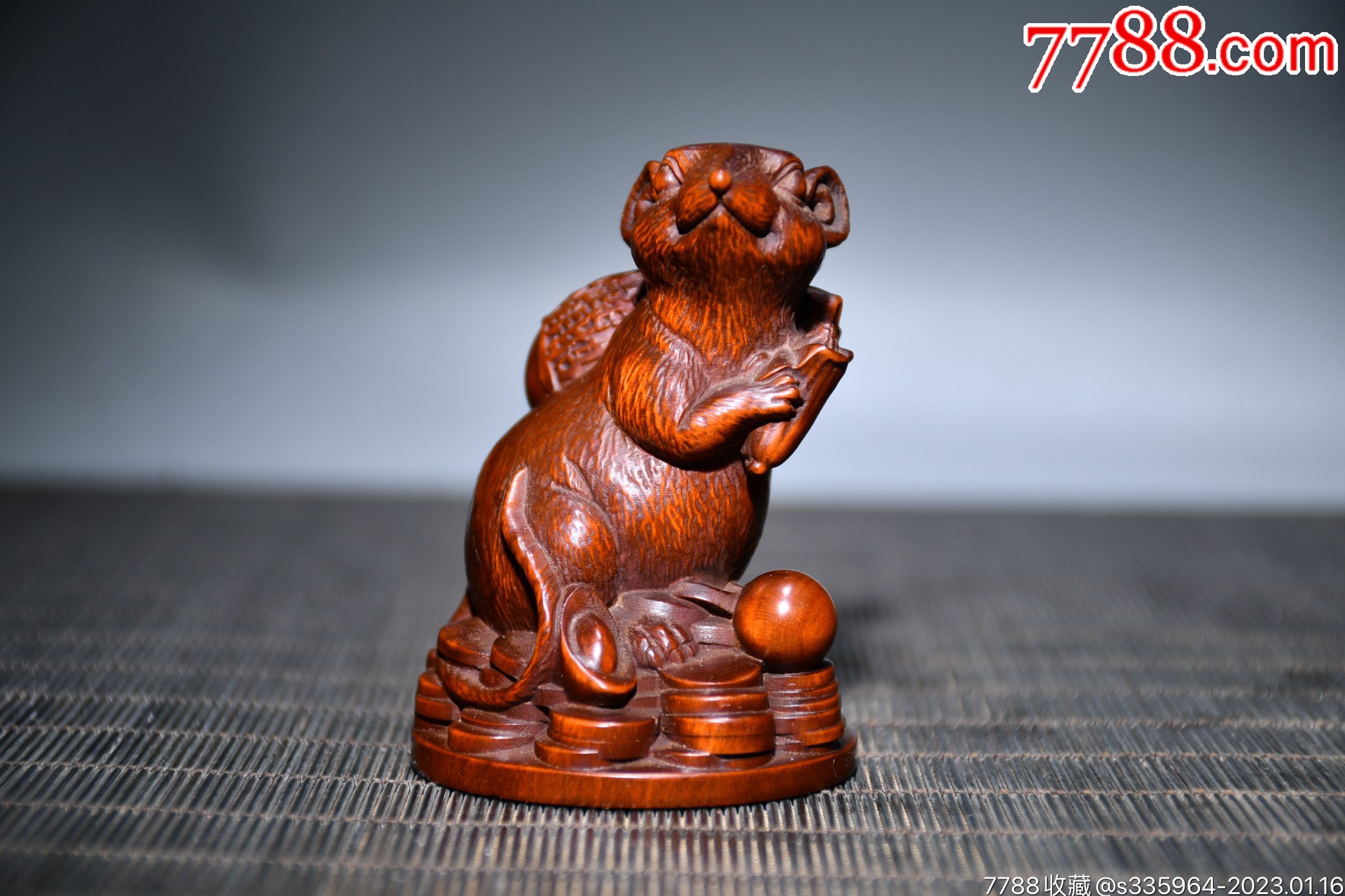 小叶黄杨木精工雕刻_木雕摆件_天涯藏宝【7788收藏__收藏热线】