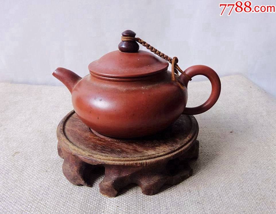 宜兴王金川大师朱泥手拉薄胎壶-价格:480元-se91547607-紫砂壶-零售