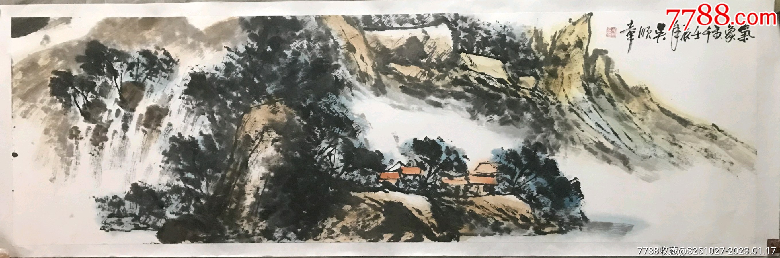 著名山水画家吴顺章山水画精品_花鸟国画原作_涵宝斋【7788收藏__收藏热线】