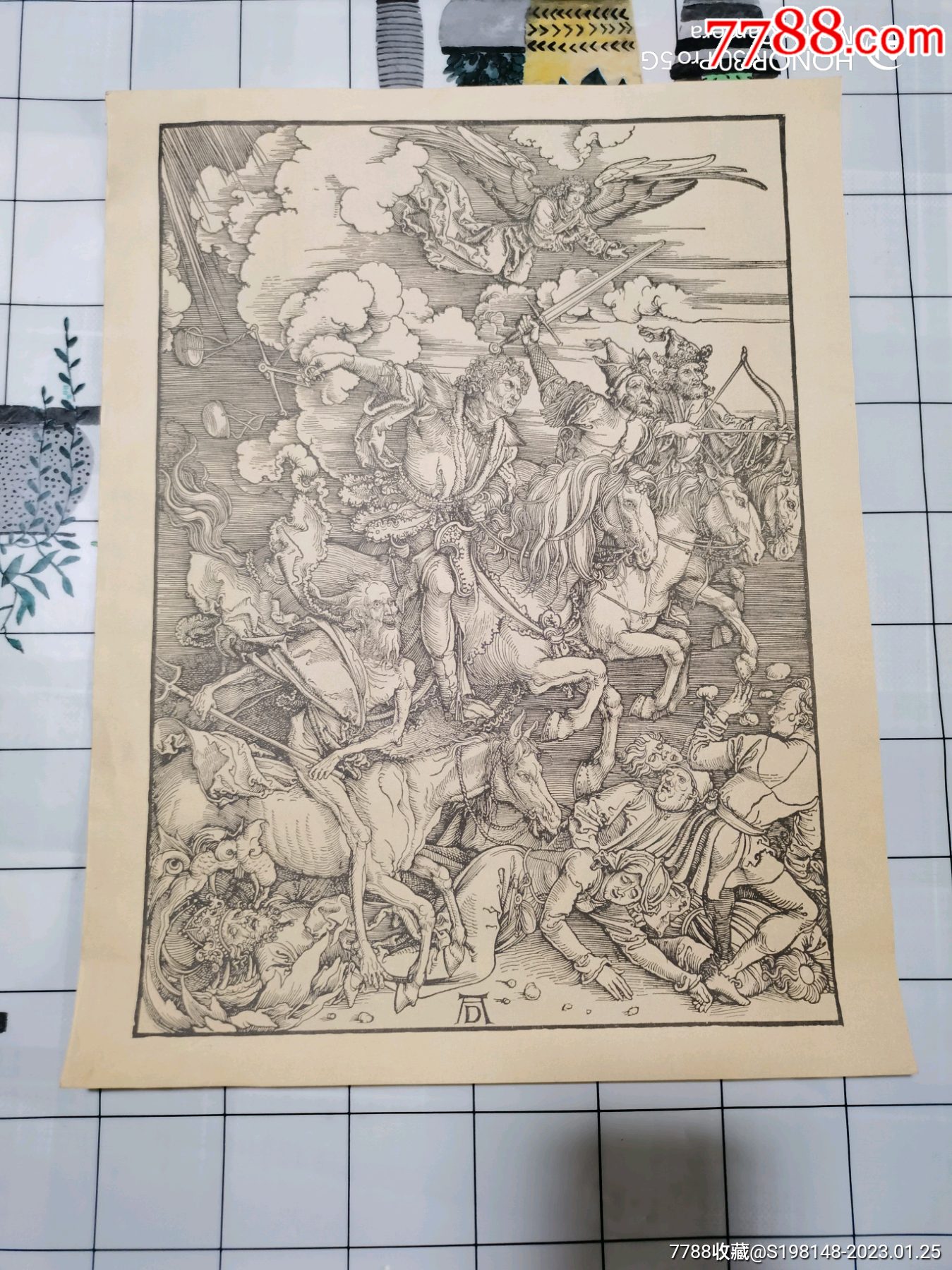 罕见馆藏民国时期特大福《丢勒木刻和版画集》4开巨型画活页10幅图丢勒木刻铜版画-价格:2000元-se91618866-版画册/木刻集-零售 ...