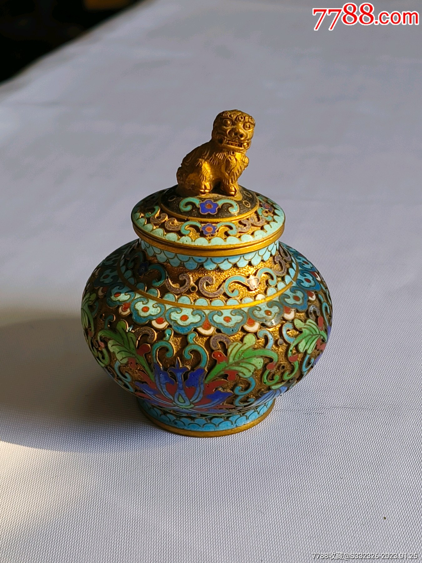極上品 銅胎景泰藍 七宝焼 琺瑯彩 獅子2点 鎮宅 置物 賞物