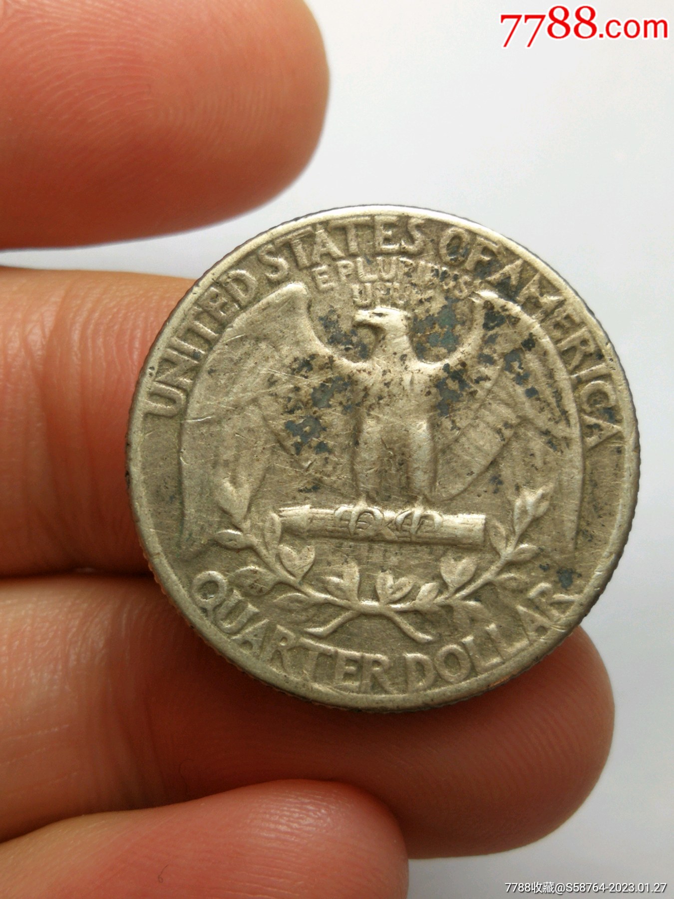 美品1944年25美分银币-价格:26元-se91647676-外国钱币-零售-7788肉石