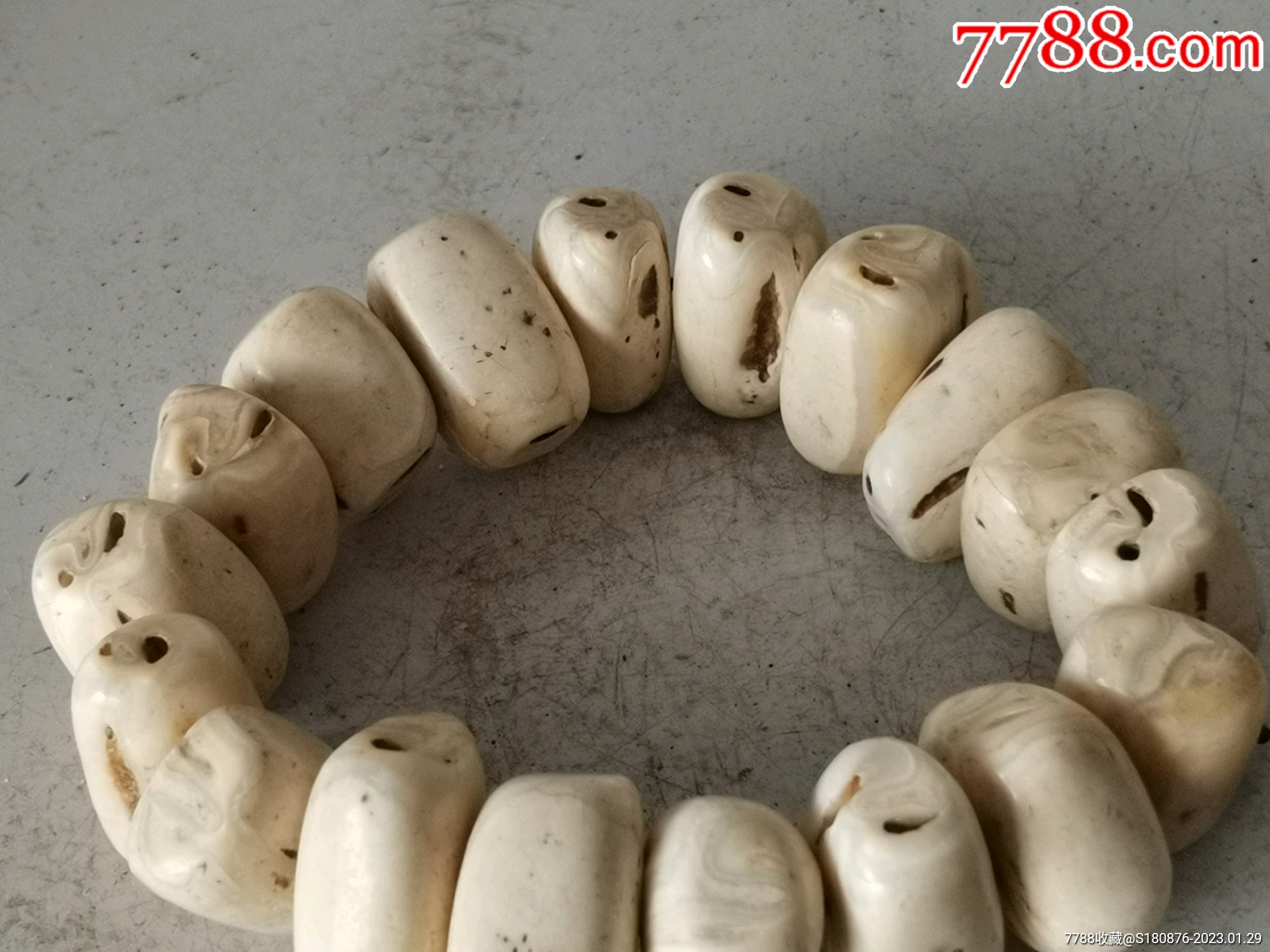 骨雕刻手串_骨制饰品_凤坤古玩【7788收藏__收藏热线】
