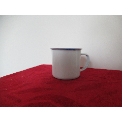 【搪瓷收藏】幼儿园用白搪瓷小茶缸(完美品相)