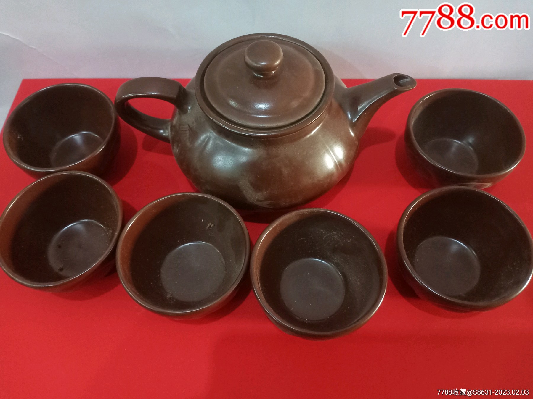 山东淄博奎山拍茶具一套