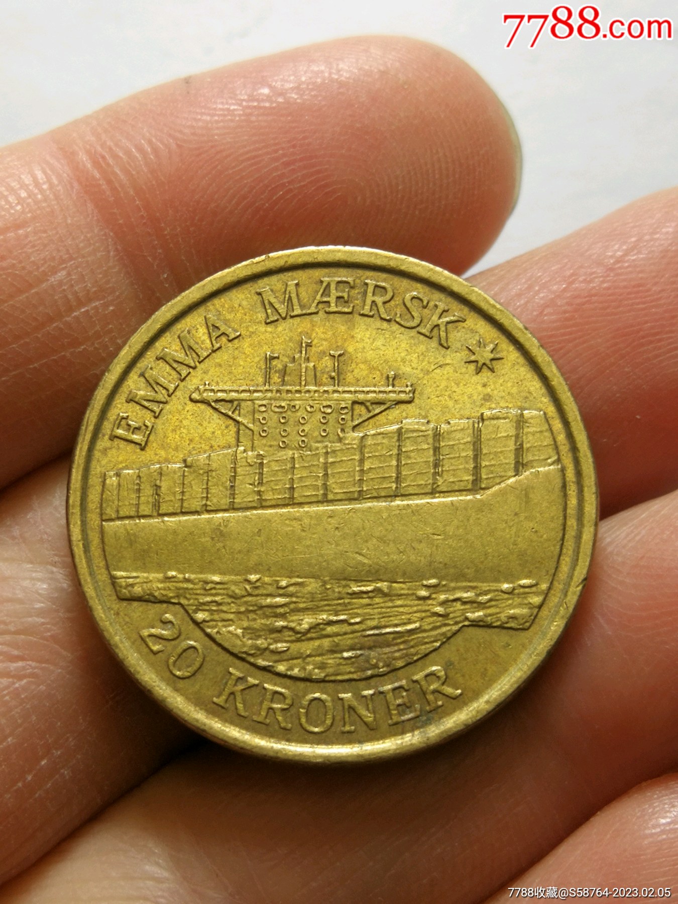 美品丹麦2011年20克朗纪念币-外国钱币-7788巴林石