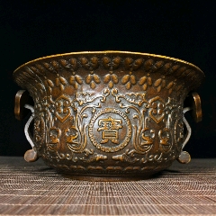 铜如意耳聚宝盆