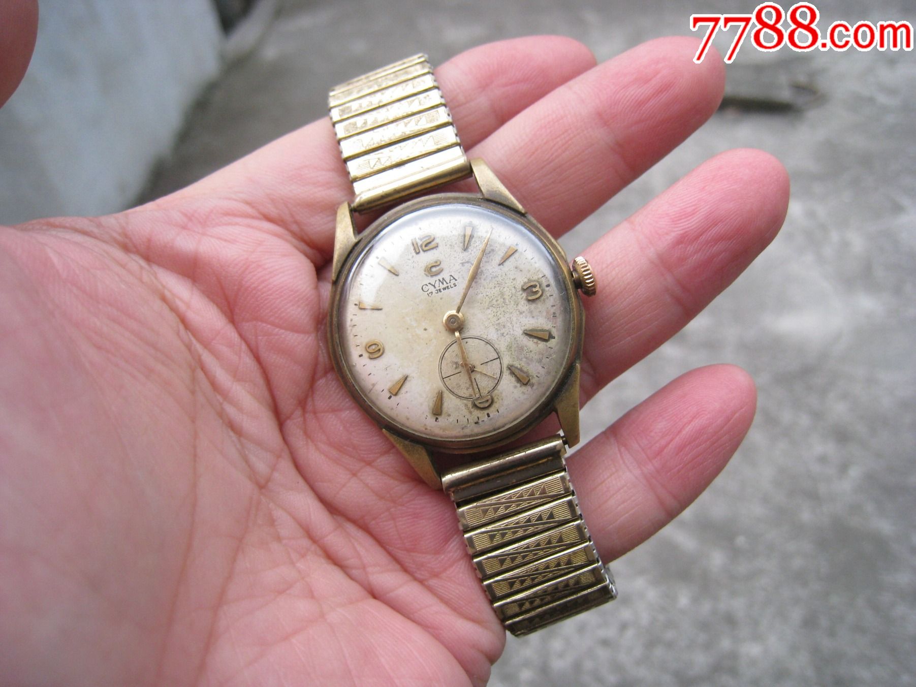 西马老古董瑞士表手动机械男小三针