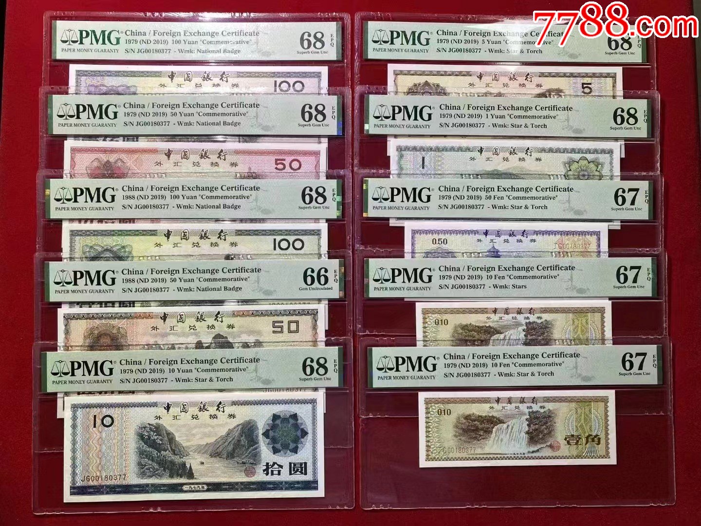 外汇券40周年纪念版大全套_货币外汇券_诚信货币商人【7788收藏】