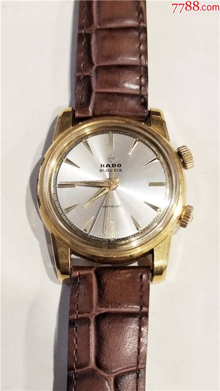 罕见闹铃表60年代70年代Rado瑞士雷达表手动机械手表男表绝版中古董表_手表/腕表_一线古玩地皮杂项【7788收藏__收藏热线】