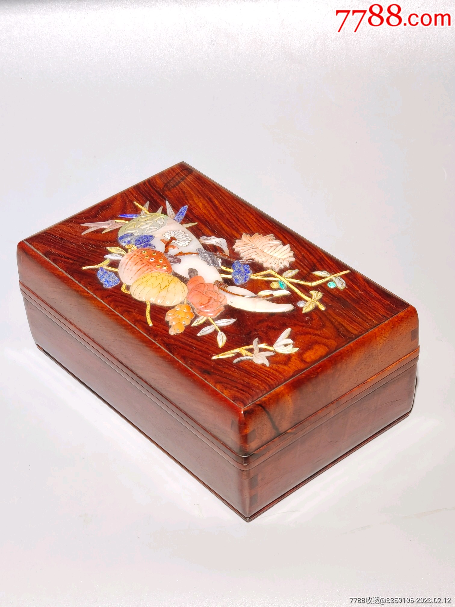 黄花梨木【首饰盒】文房雅玩-价格:3800元-se91915509-木盒/木匣-零售
