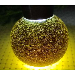 7035新疆天然沙漠玻璃球80克_陨石_玉泉陌【7788棋牌玩具】