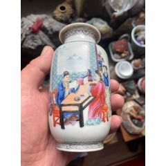 五六七瓷器三隆款粉彩仕女人物瓶-彩绘瓷/彩瓷-7788旧书网