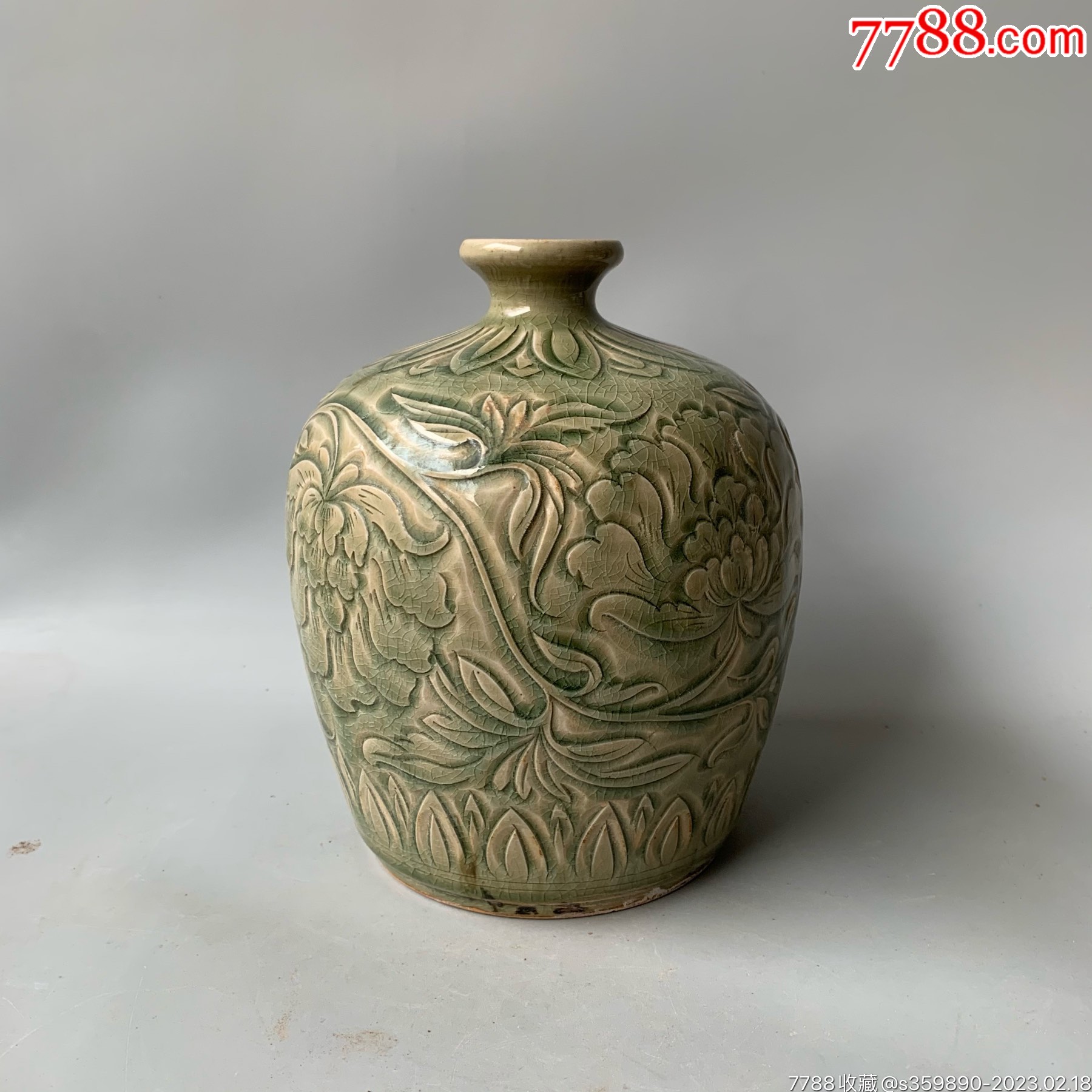 宋代耀州窑青瓷的刻花碗（盏），十分珍贵！
