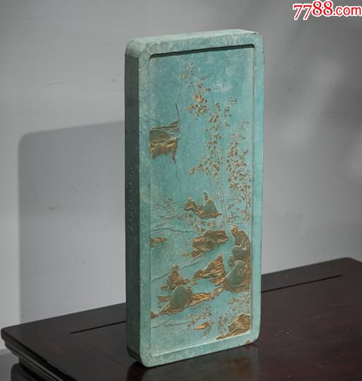 稀有清乾隆御用綠墨墨錠（鑒賞為主）注：真有喜歡的藏友想要，請事先聯(lián)系本人_價格38888元【雅亭軒】_第4張_7788收藏__收藏?zé)峋€
