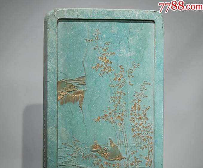 稀有清乾隆御用綠墨墨錠（鑒賞為主）注：真有喜歡的藏友想要，請事先聯(lián)系本人_價格38888元【雅亭軒】_第5張_7788收藏__收藏?zé)峋€