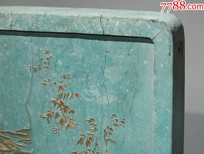 稀有清乾隆御用綠墨墨錠（鑒賞為主）注：真有喜歡的藏友想要，請事先聯(lián)系本人_價格38888元【雅亭軒】_第7張_7788收藏__收藏?zé)峋€