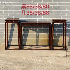 明式花梨木文房花几三件套，全品。