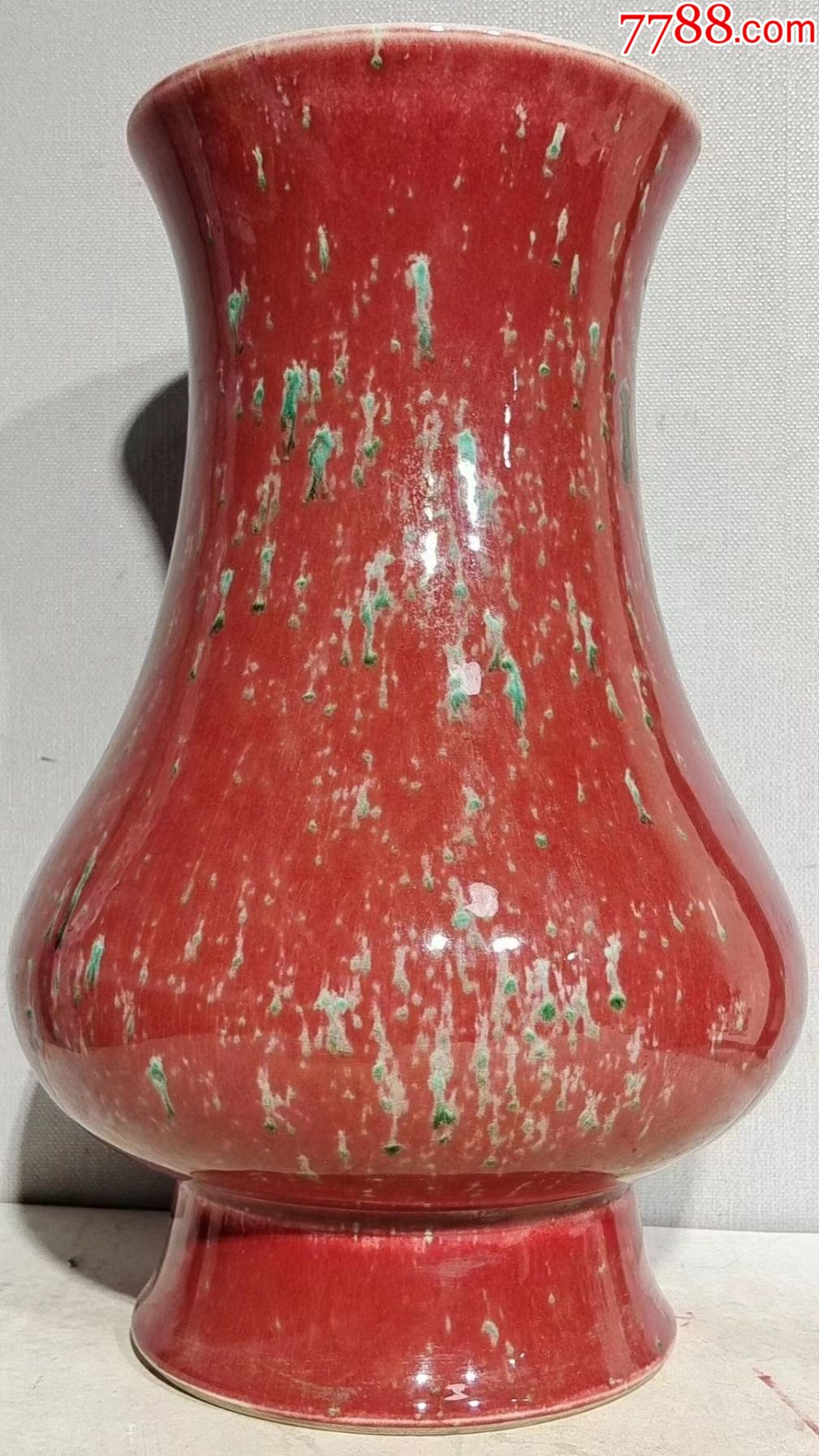 美人醉釉瓶_红釉瓷_图片赏析_收藏价值_7788碑贴收藏