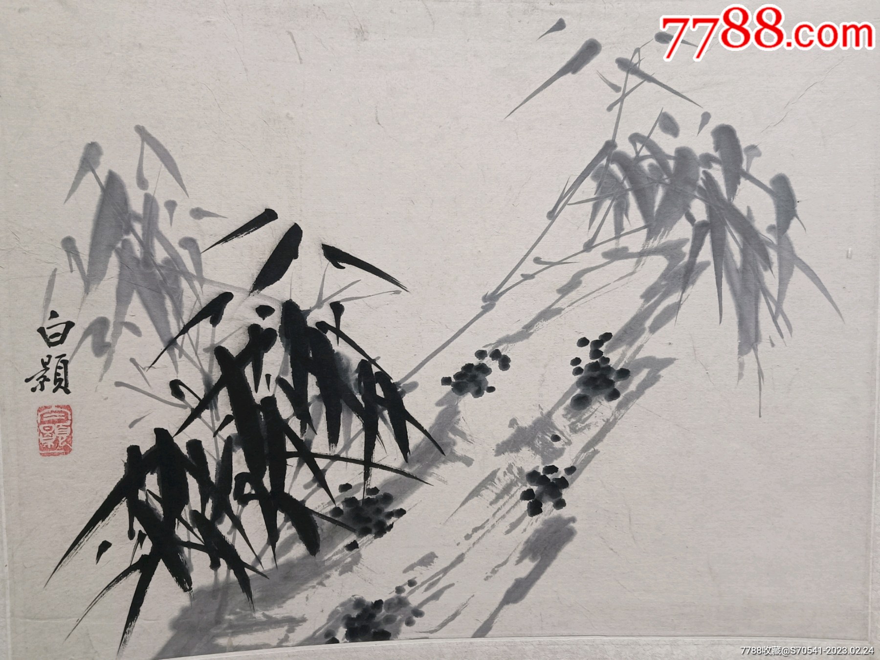 女画家邵秀珊(白颢)作品:墨竹图-价格:300元-se92195912-花鸟国画原作-零售-7788收藏__收藏热线