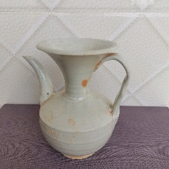 茶道具 骨董 アンティーク 影青香合 青白磁 影青 宋代 宋磁 菊香合 茶道具