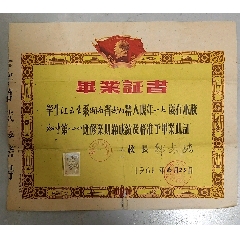六十年代衡阳县毕业证
