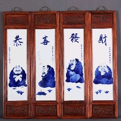 王步王仁元大師作品，紅木雕花框架高111寬116(se92558928)_雅亭軒