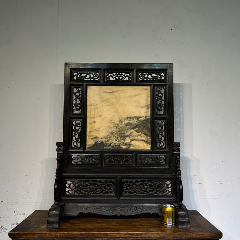 老黄花梨屏风古董老黄花梨家具清代黄花梨海黄祁阳石挂屏明清家具 老黄花梨屏风古董老黄花梨家具清代黄花梨海黄祁阳石挂屏明清家具