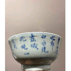清代康熙青花山水三足香炉-青花瓷-7788旧书网