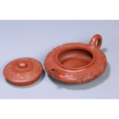 旧藏"钱画轩"款龙纹紫砂壶