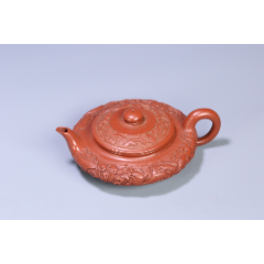 旧藏"钱画轩"款龙纹紫砂壶