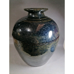 超大的民国磁州窑黑釉大酒壶