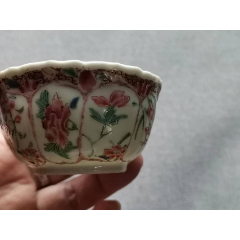 清乾隆（满大人）粉彩通景人物花鸟山水小赏瓶-彩绘瓷/彩瓷-7788