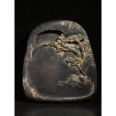 舊藏端硯獨釣一江秋，-￥2,600 元_端硯_7788網